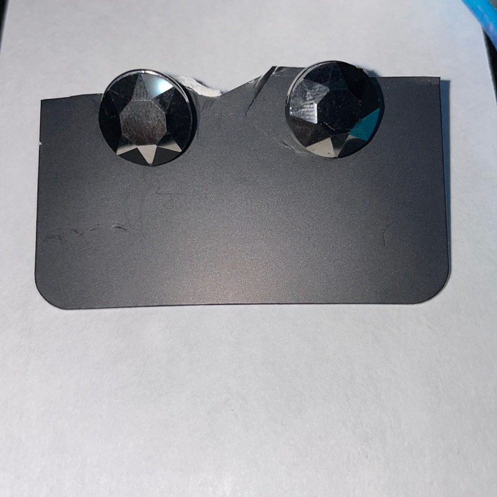 Black Stud Earrings